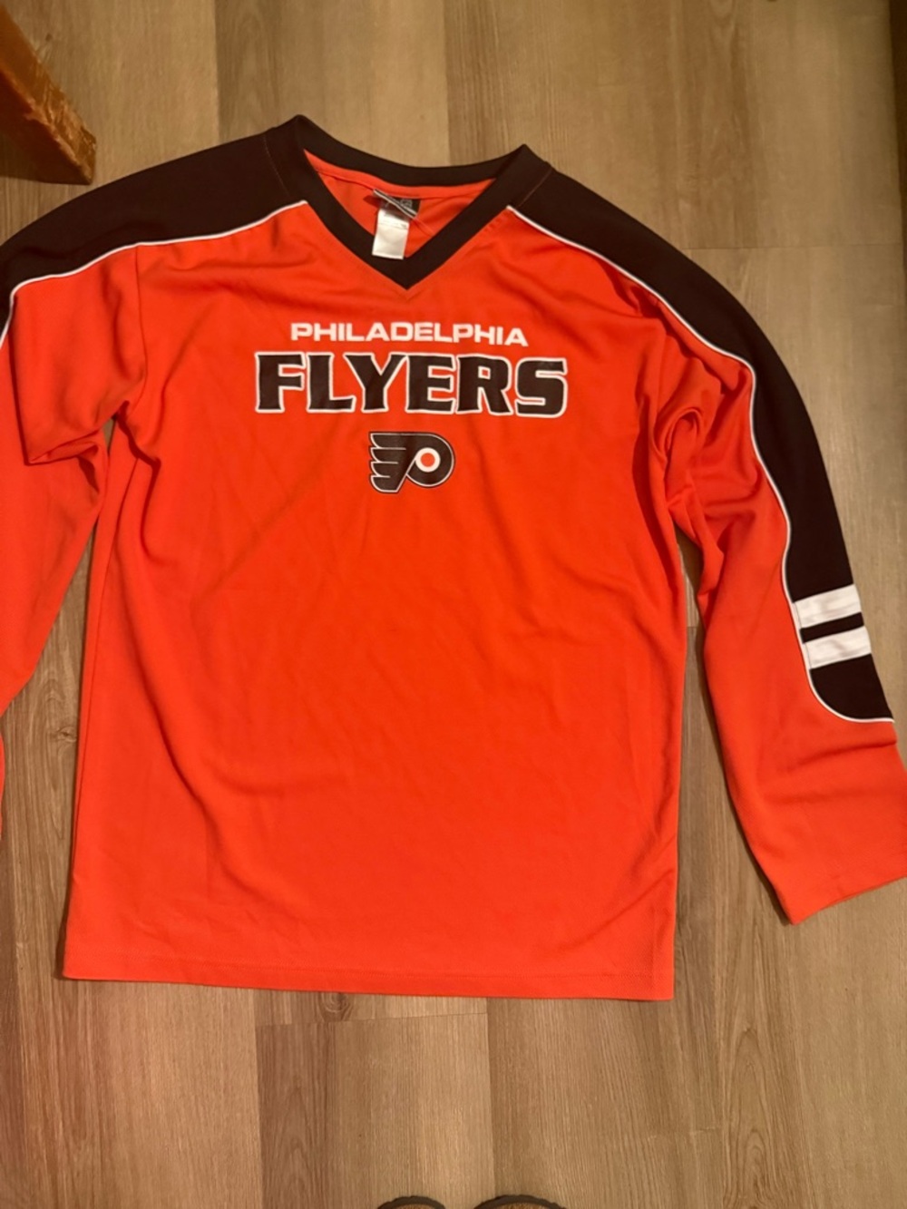 NHL Philadelphia Flyers Black and Orange Fan Jersey